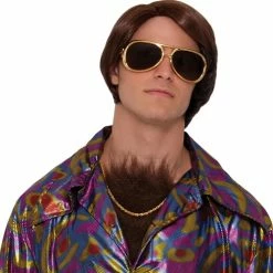 Party Animal Direct Costumes CHEST HAIR - BROWN