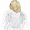 Party Animal Direct Glitter Marabou White Angel Wings Costumes