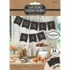 Party Animal Direct Kraft Partyware Chalkboard Pennant Banner - Black