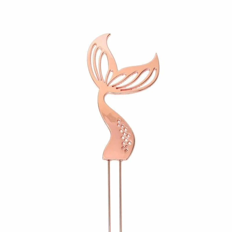 Party Animal Direct ROSE GOLD MERMAID TAIL CAKE TOPPER Mermaid Party