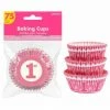 Party Animal Direct GIRLS 1ST BIRTHDAY BAKING CUPS (PACK OF 75)