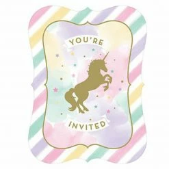 Party Animal Direct Unicorn Sparkle Invitation