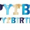 Party Animal Direct BOYS HAPPY 1ST BIRTHDAY JOINTED BANNER 2.95M