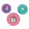 Party Animal Direct Disney Princess Paper Fan Decorations Ariel (Disney Princess)