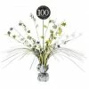 Party Animal Direct SPARKLING CELEBRATION 100TH BIRTHDAY FOIL SPRAY CENTREPIECE