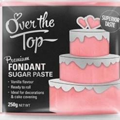 Party Animal Direct Cake Making Supplies Over The Top Rose Pink Fondant 250g