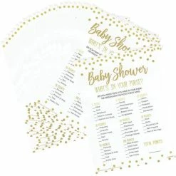 Party Animal Direct BABY SHOWER WHAT'S IN YOUR PURSE GAME (PACK OF 24)