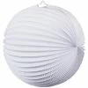 Party Animal Direct WHITE ACCORDION PAPER LANTERN 35CM