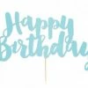 Party Animal Direct HAPPY BIRTHDAY BLUE CAKE TOPPER