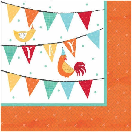 Party Animal Direct Barnyard Luncheon Napkins