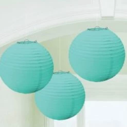 Party Animal Direct Pastel Mint Green PAPER LANTERNS MINT GREEN (PACK OF 3)