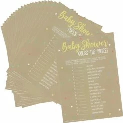 Party Animal Direct BABY SHOWER GUESS THE PRICE GAME (PACK OF 24)