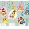 Party Animal Direct Beauty And The Beast Hanging Swirls Disney Princess