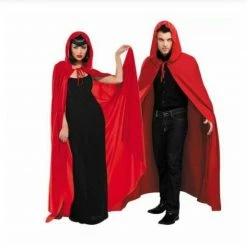 Party Animal Direct ADULT FULL LENGTH RED HOODED CAPE Costumes
