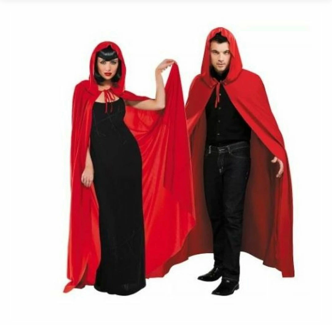 Party Animal Direct ADULT FULL LENGTH RED HOODED CAPE Costumes