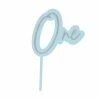 Party Animal Direct 1st Birthday ONE BLUE ACRYLIC TOPPER
