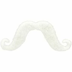 Party Animal Direct White Moustache
