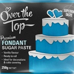 Party Animal Direct Cake Making Supplies Over The Top Ice Blue Fondant 250g