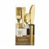 Party Animal Direct Eco Range Premium 32 Piece Gold Cutlery Set