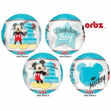 Party Animal Direct 1st Birthday Mickey Mouse Orbz