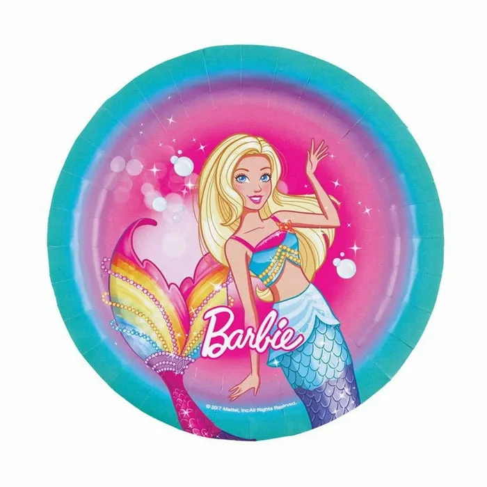 Party Animal Direct BARBIE DREAMTOPIA SMALL PAPER PLATES (PACK OF 8)