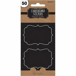 Party Animal Direct Kraft Partyware CHALKBOARD LABELS (PACK OF 50)