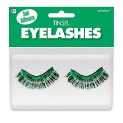 Party Animal Direct Green Tinsel Eyelashes Costumes