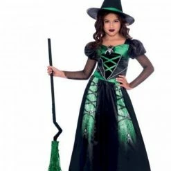 Party Animal Direct Costume Spider Witch Girls 6-8 Years