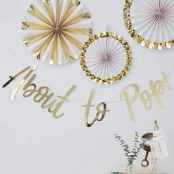 Party Animal Direct GOLD ABOUT TO POP BUNTING