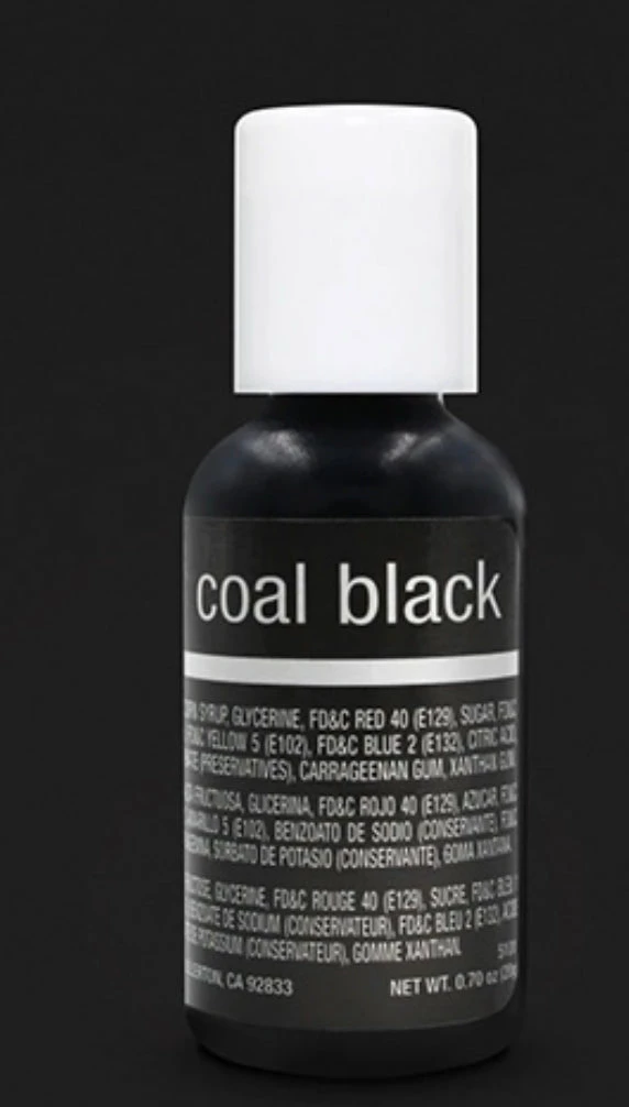 Party Animal Direct Cake Making Supplies Coal Black Liquid Colouring 0.70oz