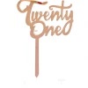 Party Animal Direct TWENTY ONE ROSE GOLD ACRYLIC TOPPER