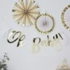Party Animal Direct Baby Shower GOLD OH BABY BUNTING