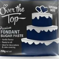 Party Animal Direct Over The Top Navy Blue Fondant 250g