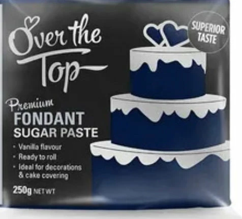 Party Animal Direct Over The Top Navy Blue Fondant 250g