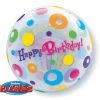 Party Animal Direct Bubble Balloons HAPPY BIRTHDAY CIRCLES BUBBLE