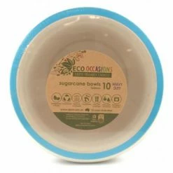 Alpen Sugarcane Bowls 160mm Light Blue P10 Eco Range