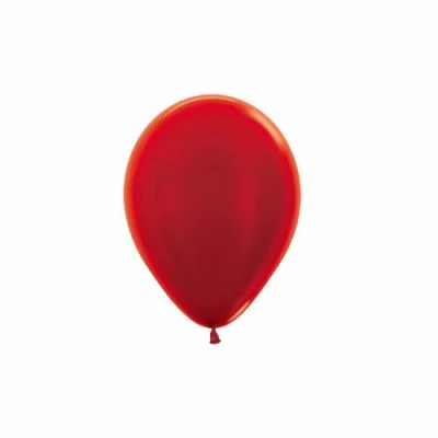 Party Animal Direct Plain Latex Balloons Metallic Red 30cm Latex Balloon (10 Pieces)