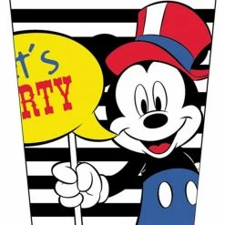 Party Animal Direct Disney Mickey Carnival Cups 266ml Pack Of 8 Mickey Mouse