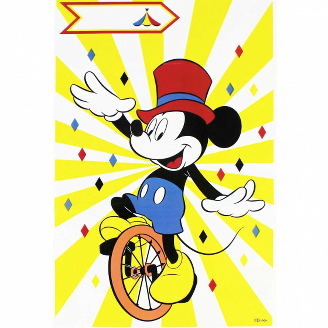 AMSCAN Disney Mickey Mouse Vintage Carnival Loot Bags - Pack Of 6