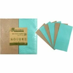 Alpen Eco Range Napkins Lunch 1/8 Fold Mint & Kraft P20