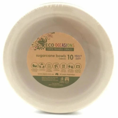 Alpen Eco Range Sugarcane Bowls 160mm Natural P10