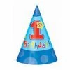 Party Animal Direct One-derful Party Hats (8piece) 1st Birthday