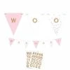 Party Animal Direct Customizable Pennant Banner Rose Gold
