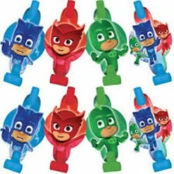Party Animal Direct Pj Masks Blowouts (pack Of 8)
