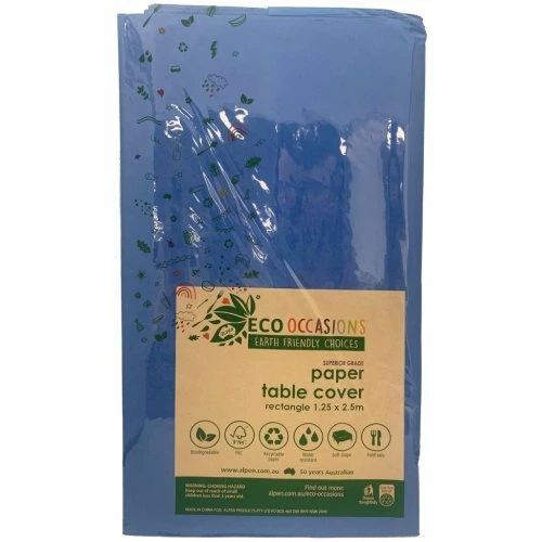 Alpen Tablecover PAPER Rectangle 250x125cm ROYAL BLUE
