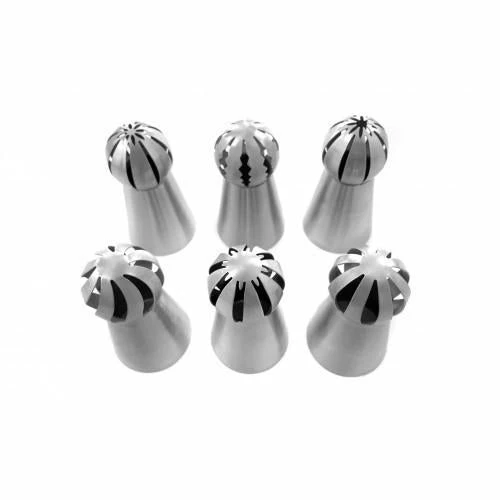 Party Animal Direct Cake Making Supplies PIPING TIP RUSSIAN RUFFLE BALL 6PC