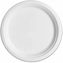 Party Animal Direct Eco Range Sugarcane Dinner Plates 230mm White 10 Pack