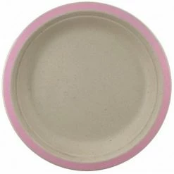 Alpen Sugarcane Lunch Plates 180mm Light Pink 10 Pack