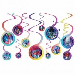 Party Animal Direct Trolls World Tour Swirl Decorations